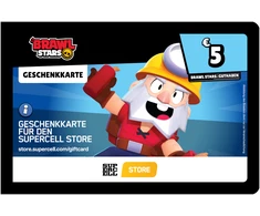 Usorteret Supercell Brawl Stars Geschenkkarte 5€
