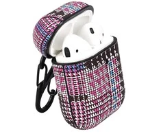 TerraTec AirBox apsauginis dėklas Audinio grūdai 2 AirPods rožinė