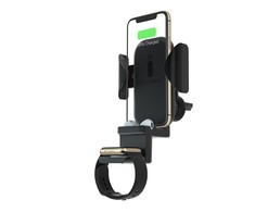 Terratec ChargeAir All Car Aktyvus laikiklis Mobilusis telefonas / išmanusis, Išmanusis laikrodis Juoda