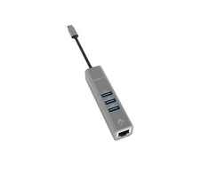 HUB USB TerraTec Connect C2 1x RJ-45 + 3x USB-A 3.0 (251735)