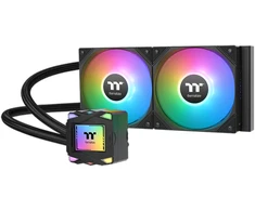 THERMALTAKE vandens aušintuvas LA240 ARGB, 2x120mm ARGB, LGA1851, AM5, juodas