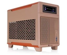 „Thermaltake TR100“, bokšto tipo korpusas – šviesiai rudas