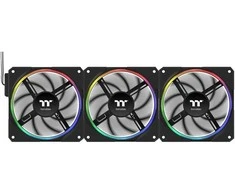 120 mm „Thermaltake TS120 EX RGB“ 3 vnt. ventiliatorių, juodų