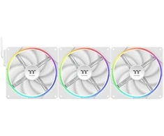 140mm Thermaltake TS140 EX RGB Baltas 3Pack Fan Baltas