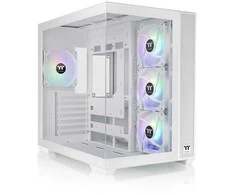 Thermaltake View 380 TG ARGB Snow , Tower-case - baltas, Tempered Glass x 2