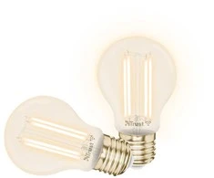 „Trust Computer Products Trust 71300“, Išmanioji lemputė, „Wi-Fi“, Metalinis, Permatoma, LED, E27, A formos