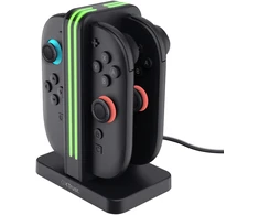 TRUST įkrovimo stotelė GXT 1256, skirta „Nintendo Switch Joy-Con 2“ valdikliams, juoda