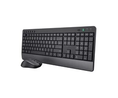 Klaviatūra ir pelė Kit Trust Trezo Comfort Wireless Klaviatūros ir pelės rinkinys - German QWERTZ išdėstymas