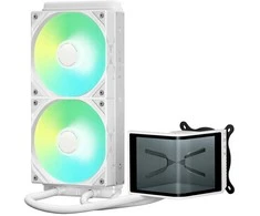 TRYX PANORAMA SE ARGB 240 All-in-One Liquid Cooler, 3D-AMOLED Ekranas – 240mm, baltos spalvos
