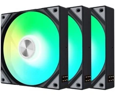 TRYX ROTA SL ARGB korpuso ventiliatorius – 3er-Pack, 120 mm, juodos spalvos
