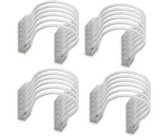 Ubiquiti Ubiquiti UACC-Cable-Patch-EL-C6A-0.15M-W-24 kabelis sieciowy Półprzezroczysty, Baltas 0,15 m Cat6a