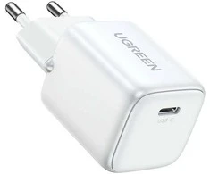 Įkroviklis Ugreen CD318 Nexode mini, GaN, USB-C, 20W, baltas