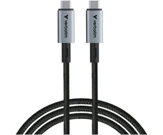 Kabelis Verbatim Sync & Charge USB-C į USB-C 240W 40Gb/s 120cm juodos spalvos 31847
