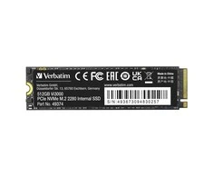 Verbatim Vi3000 512 GB, SSD - PCIe 3.0 x4, NVMe, M.2 2280