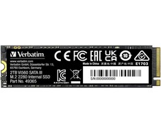 VERBATIM SSD Vi560 S3 M.2 2TB SATA III, 550MB/s sparta / 500MB/s sparta