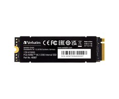 SSD vidinis diskas „Verbatim Vi7000G M.2“, 49367, 1000 GB, juodas, 7400 MB/s-R, NVMe, 5500 MB/s-W
