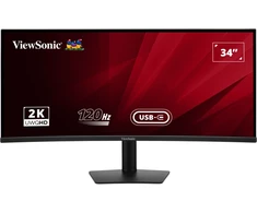 ViewSonic VA3420C-2 Curved Office Monitorius 87 cm (34 col.) Ultra Wide QHD, 21:9, 3,5ms, VA, 120Hz, HDR10, USB-C, KVM