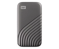 Kietasis diskas Western Digital My Passport SSD - šifruotas - 4 TB - 256 bitų AES - pilkas