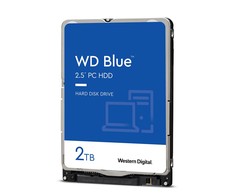 „SanDisk WD Mėlyna Mobile 2TB HDD 7 mm 5400 aps./min. SATA 6 Gb/s serijinis ATA 128 MB talpykla 2,5 colio, atitinkantis RoHS reikalavimus, didmeninis