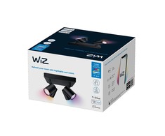Lampa sufitowa Signify WiZ IMAGEO 4erSpots Deckenleu quadrat Tunable Baltas&amp;Color Schw