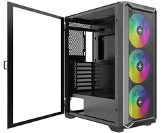 Xilence Xilence XILENT BLADE II X613 dėklas, bokštinis dėklas (juodas, grūdintas stiklas)