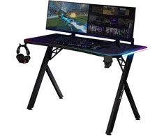 Xrocker X Rocker Lumio XL RGB Gaming Schreibtisch mit RGB-Beleuchtung &amp; Mousepad