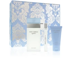 Dolce&amp;Gabbana Dolce &amp; Gabbana Light Mėlyna eau de toilette for women 100ml + tělový krém 50 ml + toaletní voda 10 ml gift set