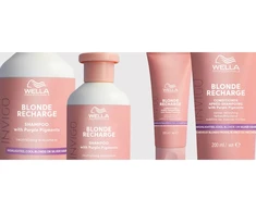 Šaltą atspalvį suteikiantis plaukų kondicionierius Wella Invigo Skirtas šviesiems plaukams Recharge Cool Conditioner 200ml