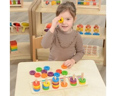 Dėlionė lavinamoji Masterkidz, 30 spalvotų žiedų