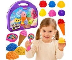 Kinetinio smėlio rinkinys WOOPIE, su lagaminėliu
