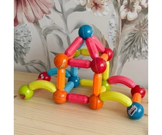 Magnetinės kaladėlės Woopie, 76 elementai