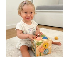 Tooky Toys Edukacinis kubas Tooky Toy, 5 viename