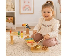 Tooky Toys Edukacinis muzikos staliukas TOOKY TOY, su tukano motyvu