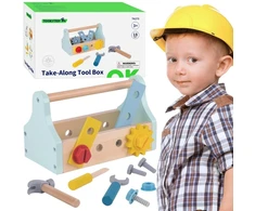 Tooky Toys Žaislas įrankių dėžė Tooky Toy, 18 detalių