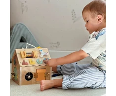 Tooky Toys Žaislas medinis namas TOOKY TOY, su spynomis