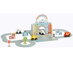 Tooky Toys Žaislas miesto rinkinys Tooky Toy, nešiojamas krepšys