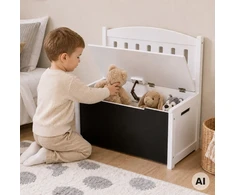 Tooky Toys Žaislų skrynia Tooky Toy, su sėdyne