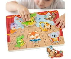 Viga Toys Dėlionė muzikinė VIGA, su garso moduliu