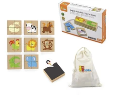 Viga Toys Dėlionė vaikams Viga, 32 magnetinės dalys