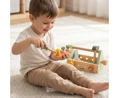 Viga Toys Įrankių dėžė Viga, natūralaus buko mediena
