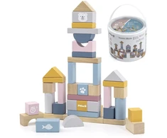 Viga Toys Kaladėlių rinkinys Viga, 60 elementų