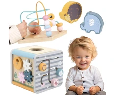 Viga Toys Lavinamasis žaislas Viga, su karoliukų labirintu