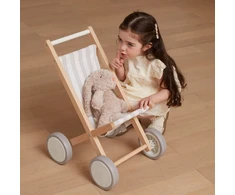 Viga Toys Lėlių vežimėlis VIGA, iš buko medienos