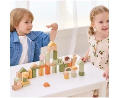 Viga Toys Medinės kaladėlės VIGA PolarB, 50 elementų
