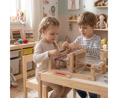 Viga Toys Medinės staklės Viga, iš natūralios medienos