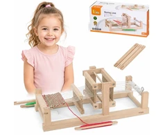 Viga Toys Medinės staklės Viga, iš natūralios medienos