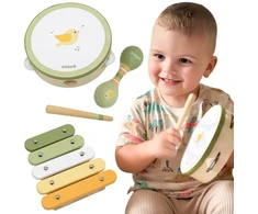 Viga Toys Muzikos instrumentų rinkinys Viga, pastelinių spalvų