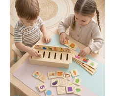 Viga Toys Rūšiuoklis žaislas VIGA, 48 blokeliai
