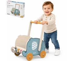 Viga Toys Vaikštynė-stūmdukas Viga, 2 viename funkcija