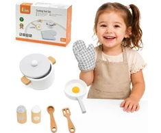 Viga Toys Virtuvės žaidimų rinkinys Viga, su pirštine